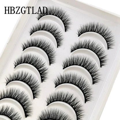 10 pairs natural long 3D mink false eyelashes fake lashes makeup kit Mink Lashes extension eye lashes short eyelashes Natalia Home Fashion    Natalia Home Fashion