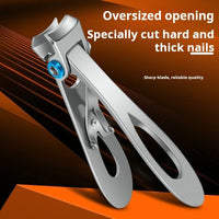 Nail Clippers Wide Jaw Opening Stainless Steel Toe Fingernail Clipper Thick Hard Toenail Cutter Manicure Scissors tools