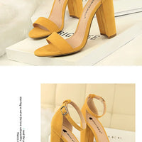 Sexy High Heels Women Pumps Comfort Women Shoes Block Heels Ladies Shoes Buckle Women Heels Female Shoes Women Sandals