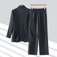 Elegant Double Breasted Jacket Suit Women's Long Sleeved Holiday Slim Blazers Coat Fashion Temperament business suit