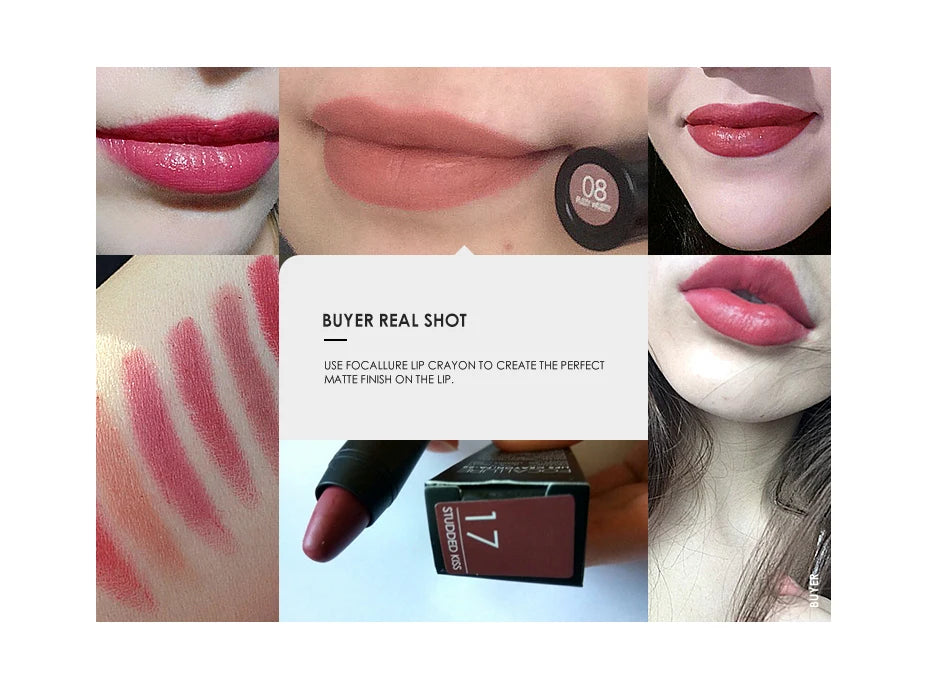 Matte Lipstick many Colors Waterproof Matte Lipsticks Soft Texture Lip Stick Cosmetic Sext Red Nude Lip Makeup