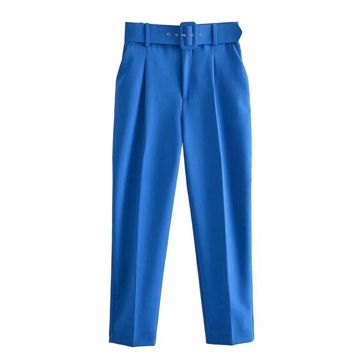 Fashion Ankle Length Suit Pants Office Lady Pencil Pants Spring High Waist Women's Capris Basic Slim Work Trousers