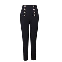 Fashion Women's Trousers New High-elastic Double-breasted Tight-fitting High-waisted Slimming Pants Women's Pants