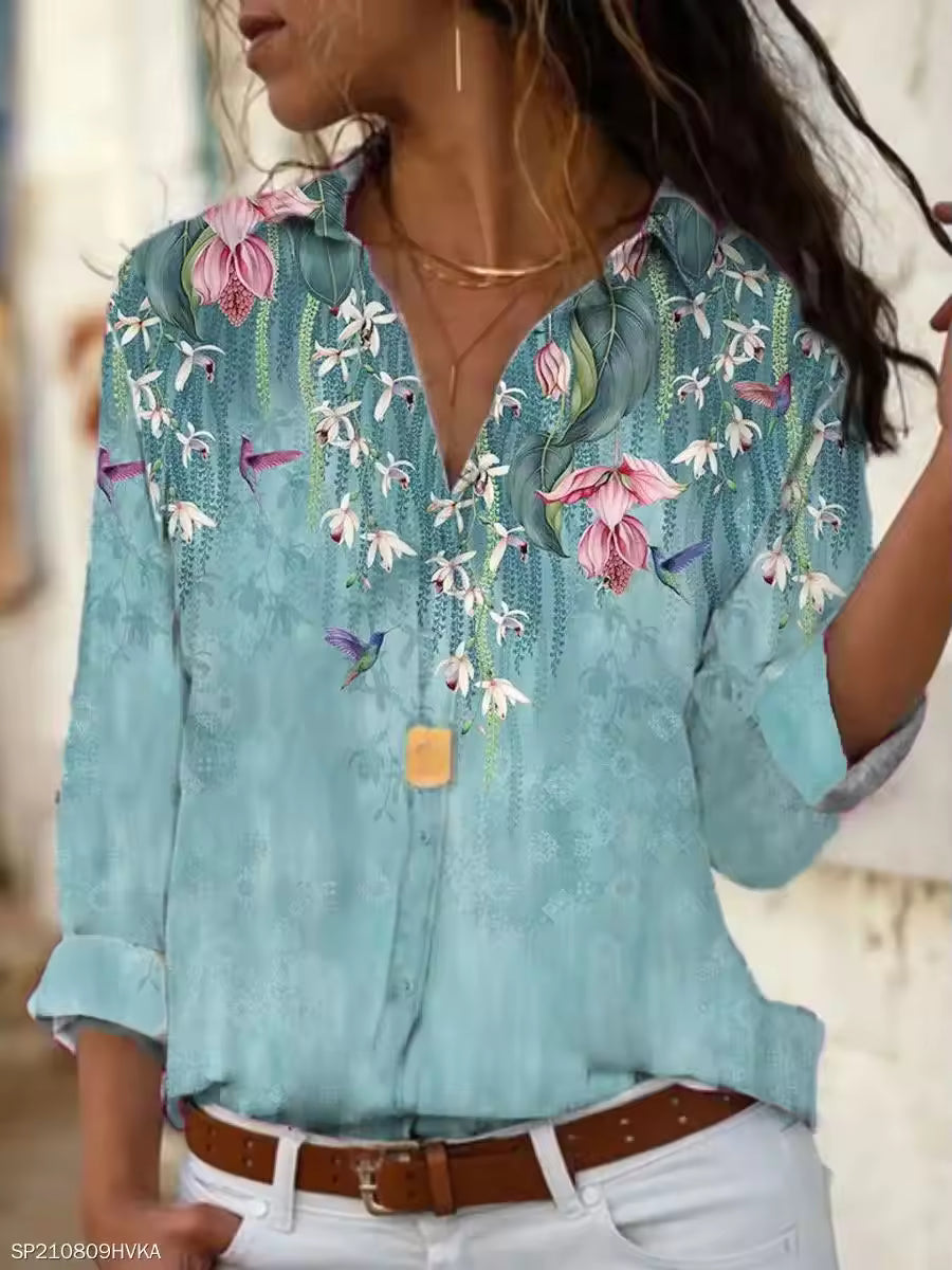 Elegant Fashion Women Shirt Loose Long Sleeve Shirt Women Casual Women Tops.