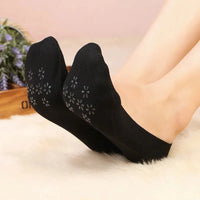Invisible Boat Socks Women Girls Thin Breathable Cotton Sock Solid Color High Heels Shoes Non-slip Silicone Short Socks Natalia Home Fashion    Natalia Home Fashion