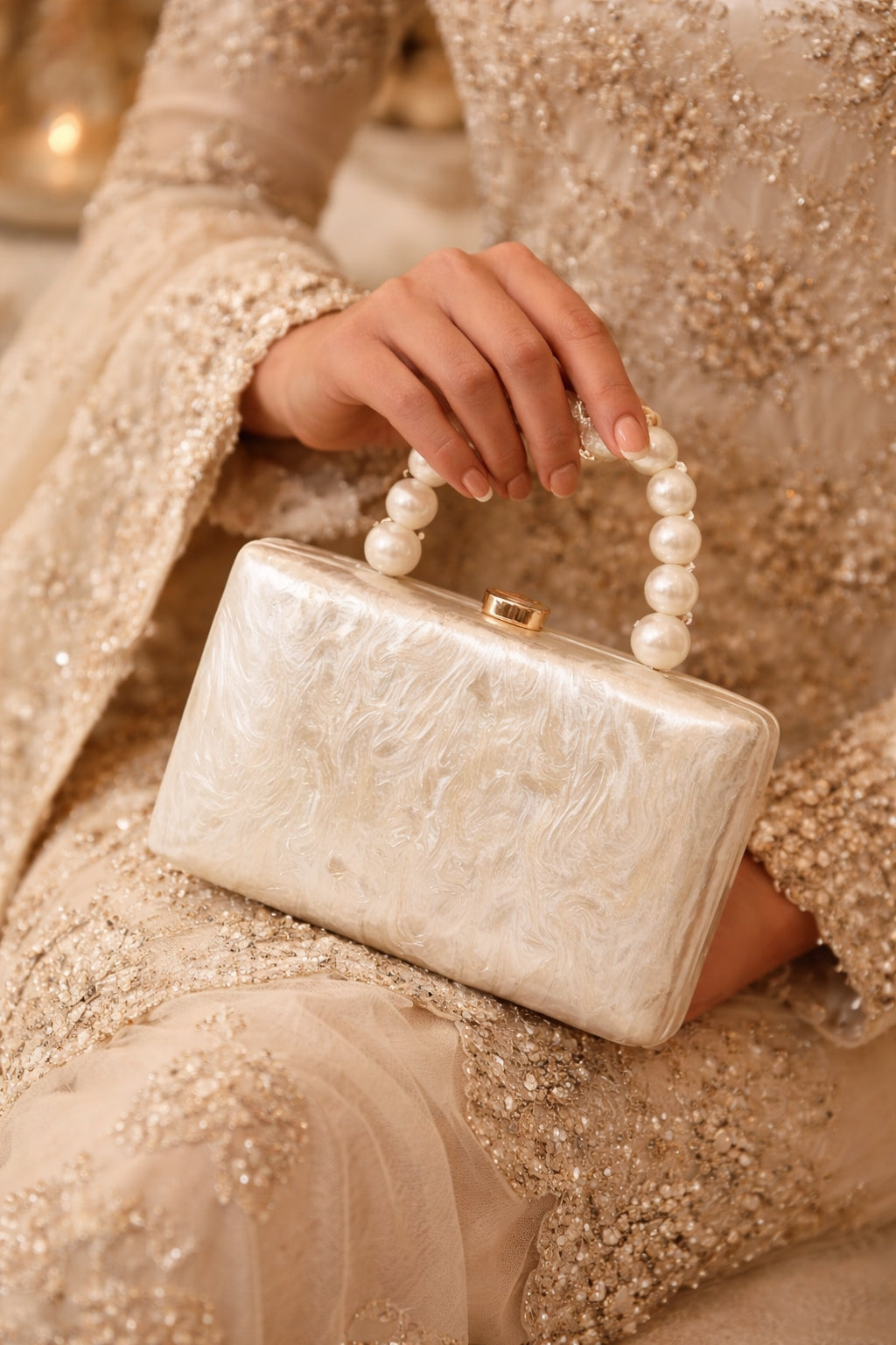 Ladies Acrylic Handbag Fashionable Personality Evening Bag Celebrity Socialite Clutch Bag Urban Minimalist Hard Shell Square Bag