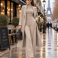 3 Piece Women Cardigan Fashion Knitted Pant Set Ladies Sweater Suit Vintage Fashion Ladies Natalia Home Fashion    Natalia Home Fashion