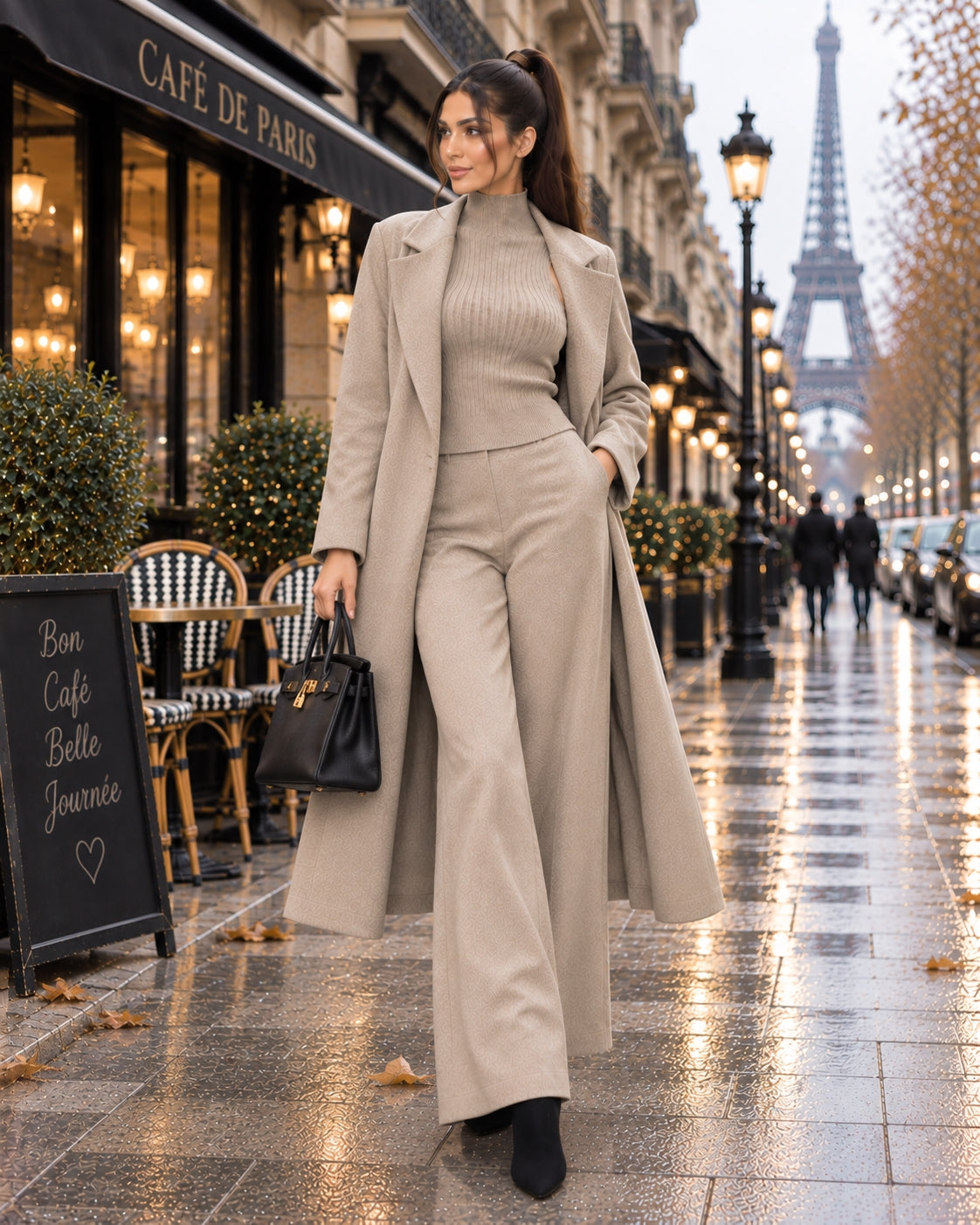 3 Piece Women Cardigan Fashion Knitted Pant Set Ladies Sweater Suit Vintage Fashion Ladies Natalia Home Fashion    Natalia Home Fashion