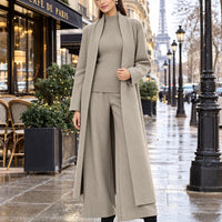 3 Piece Women Cardigan Fashion Knitted Pant Set Ladies Sweater Suit Vintage Fashion Ladies Natalia Home Fashion    Natalia Home Fashion