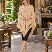 Fashionable Knitted Tassel Shoulder Wrap Sweater Women's Clothing Pullover Batwing Sleeve Jumpers Natalia Home Fashion    Natalia Home Fashion