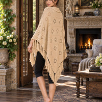 Fashionable Knitted Tassel Shoulder Wrap Sweater Women's Clothing Pullover Batwing Sleeve Jumpers Natalia Home Fashion    Natalia Home Fashion
