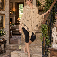 Fashionable Knitted Tassel Shoulder Wrap Sweater Women's Clothing Pullover Batwing Sleeve Jumpers Natalia Home Fashion    Natalia Home Fashion
