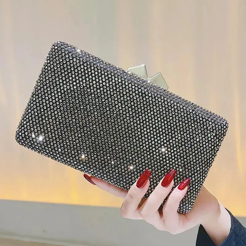 Large Boxed Crystal Evening Bags Wedding Ladies Clutch Party Rhinestones Purses and Handbags My Store