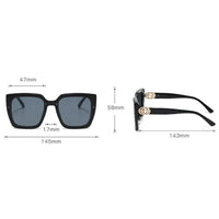 Large Frame Square Sunglasses Women's Brand Designer Fashion Sun Glasses Women Outdoor Travel Eyewear Natalia Home Fashion    Natalia Home Fashion