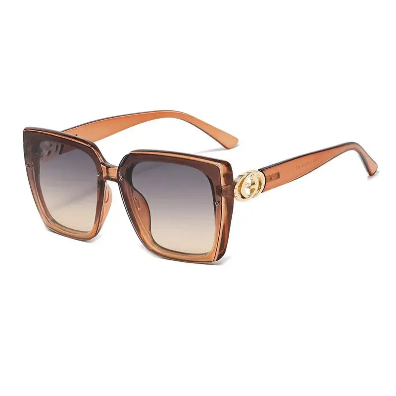 Large Frame Square Sunglasses Women's Brand Designer Fashion Sun Glasses Women Outdoor Travel Eyewear Natalia Home Fashion   As-shown-in-the-figu-A1 Natalia Home Fashion