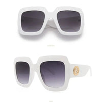 Large Frame Square Sunglasses Women's Brand Designer Fashion Sun Glasses Women Outdoor Travel Eyewear UV400 Natalia Home Fashion   C2 Natalia Home Fashion