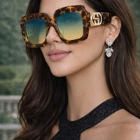 Large Frame Square Sunglasses Women's Brand Designer Fashion Sun Glasses Women Outdoor Travel Eyewear UV400