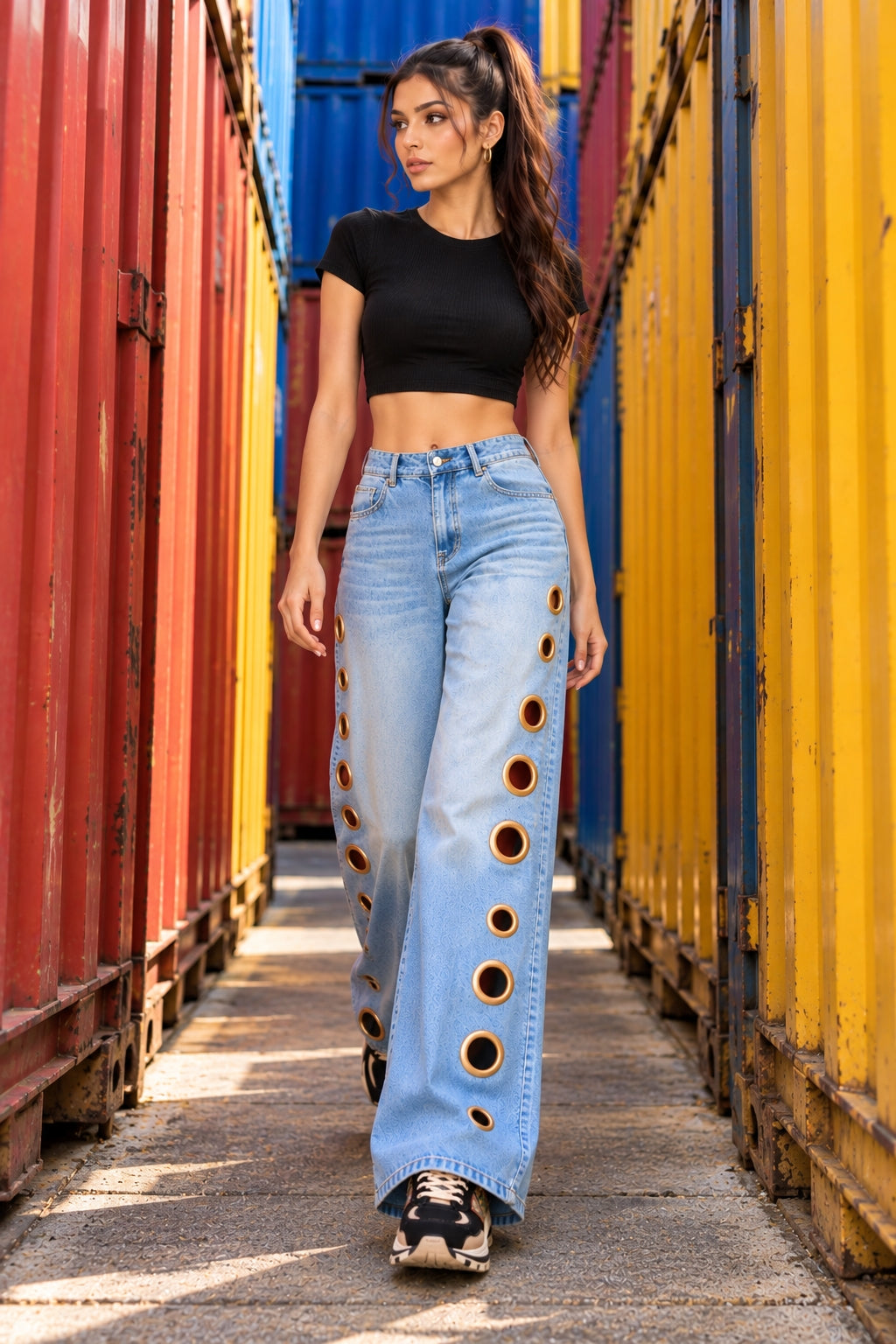 Women Straight Pants Jeans Long Length Tassels Trousers Stretch Mid Waist Washed Streetwear Denims Vintage Distressed Natalia Home Fashion    Natalia Home Fashion