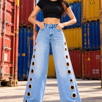 Women Straight Pants Jeans Long Length Tassels Trousers Stretch Mid Waist Washed Streetwear Denims Vintage Distressed Natalia Home Fashion    Natalia Home Fashion