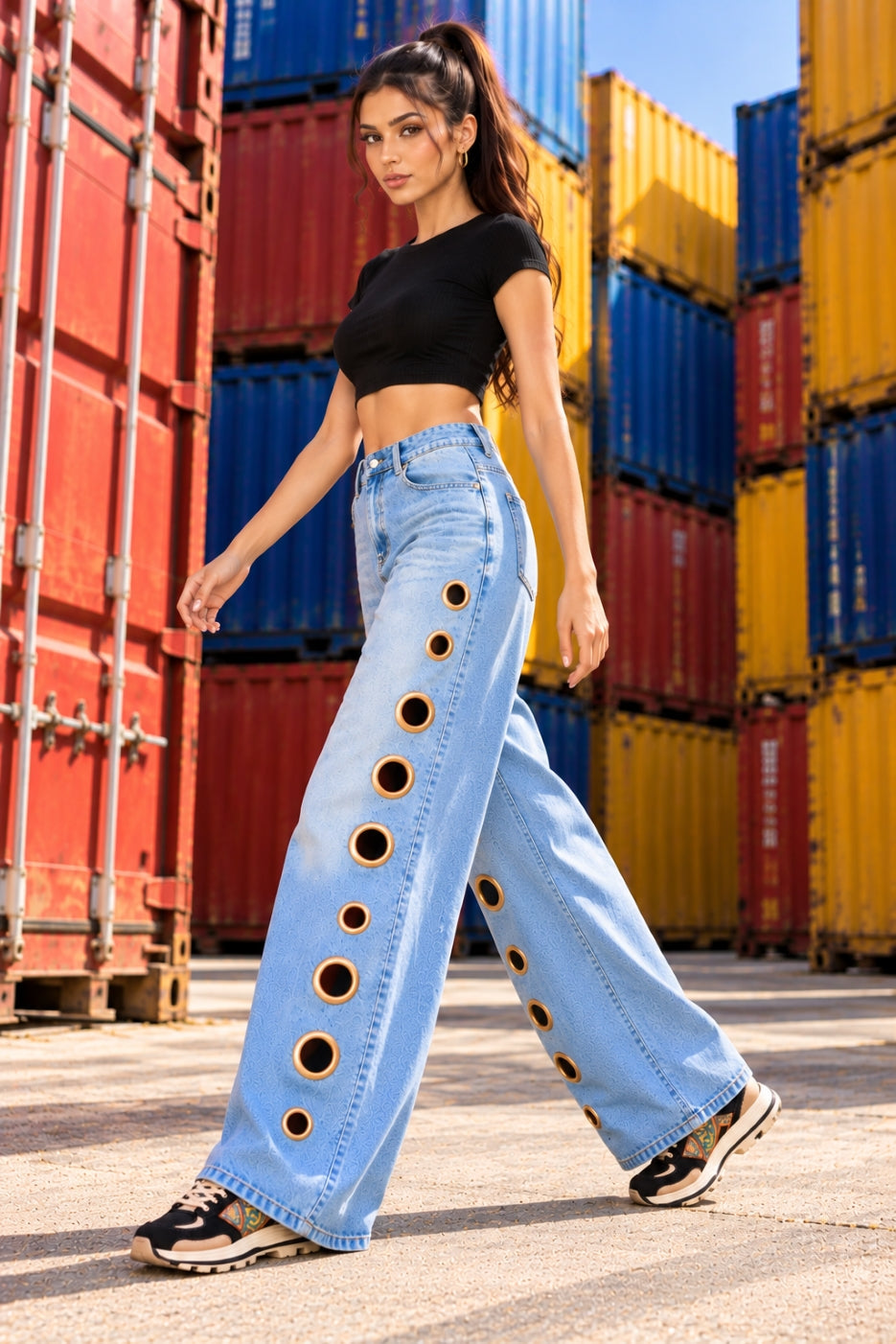 Women Straight Pants Jeans Long Length Tassels Trousers Stretch Mid Waist Washed Streetwear Denims Vintage Distressed Natalia Home Fashion    Natalia Home Fashion