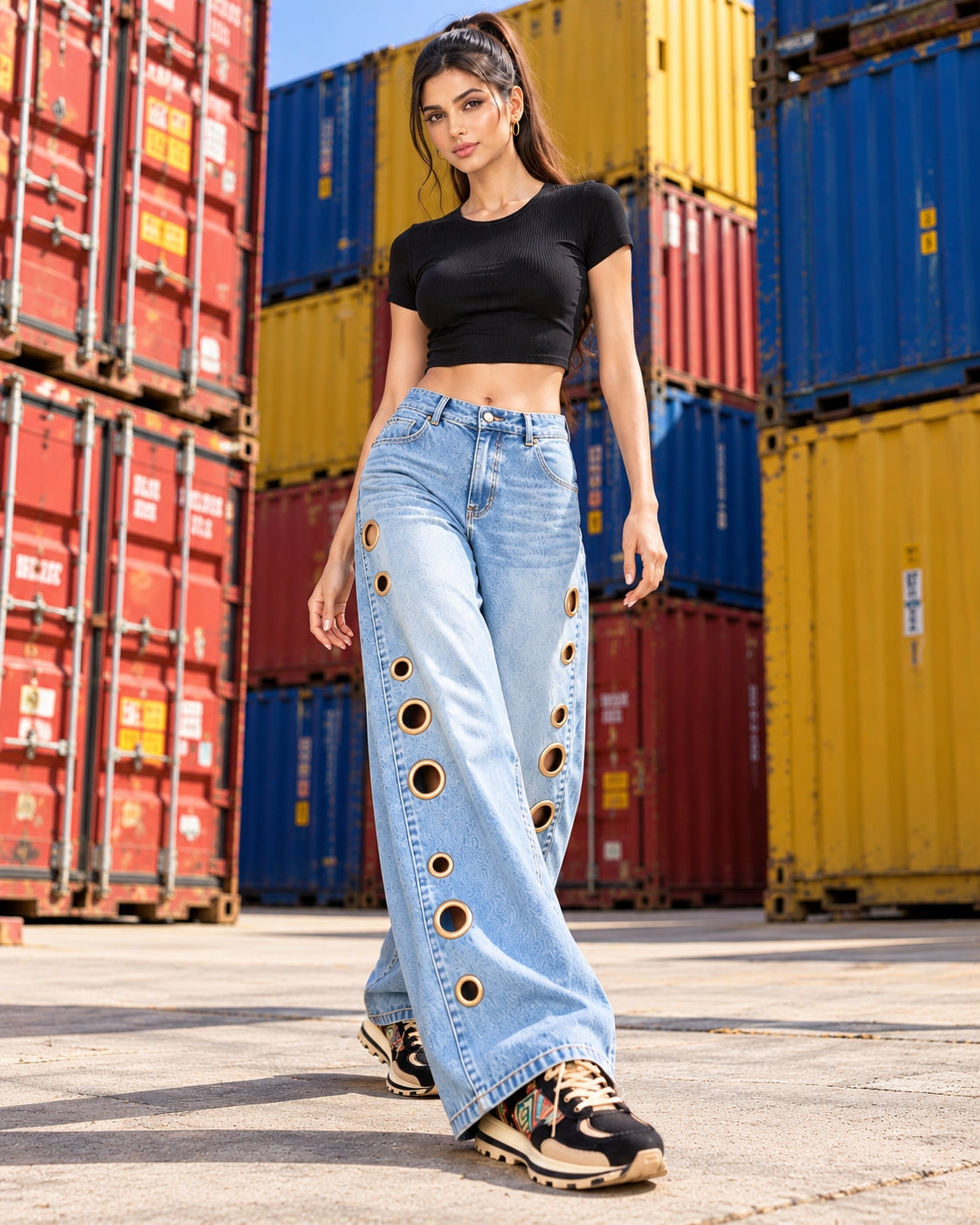Women Straight Pants Jeans Long Length Tassels Trousers Stretch Mid Waist Washed Streetwear Denims Vintage Distressed Natalia Home Fashion    Natalia Home Fashion