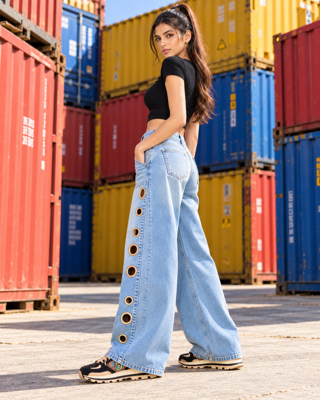 Women Straight Pants Jeans Long Length Tassels Trousers Stretch Mid Waist Washed Streetwear Denims Vintage Distressed Natalia Home Fashion    Natalia Home Fashion