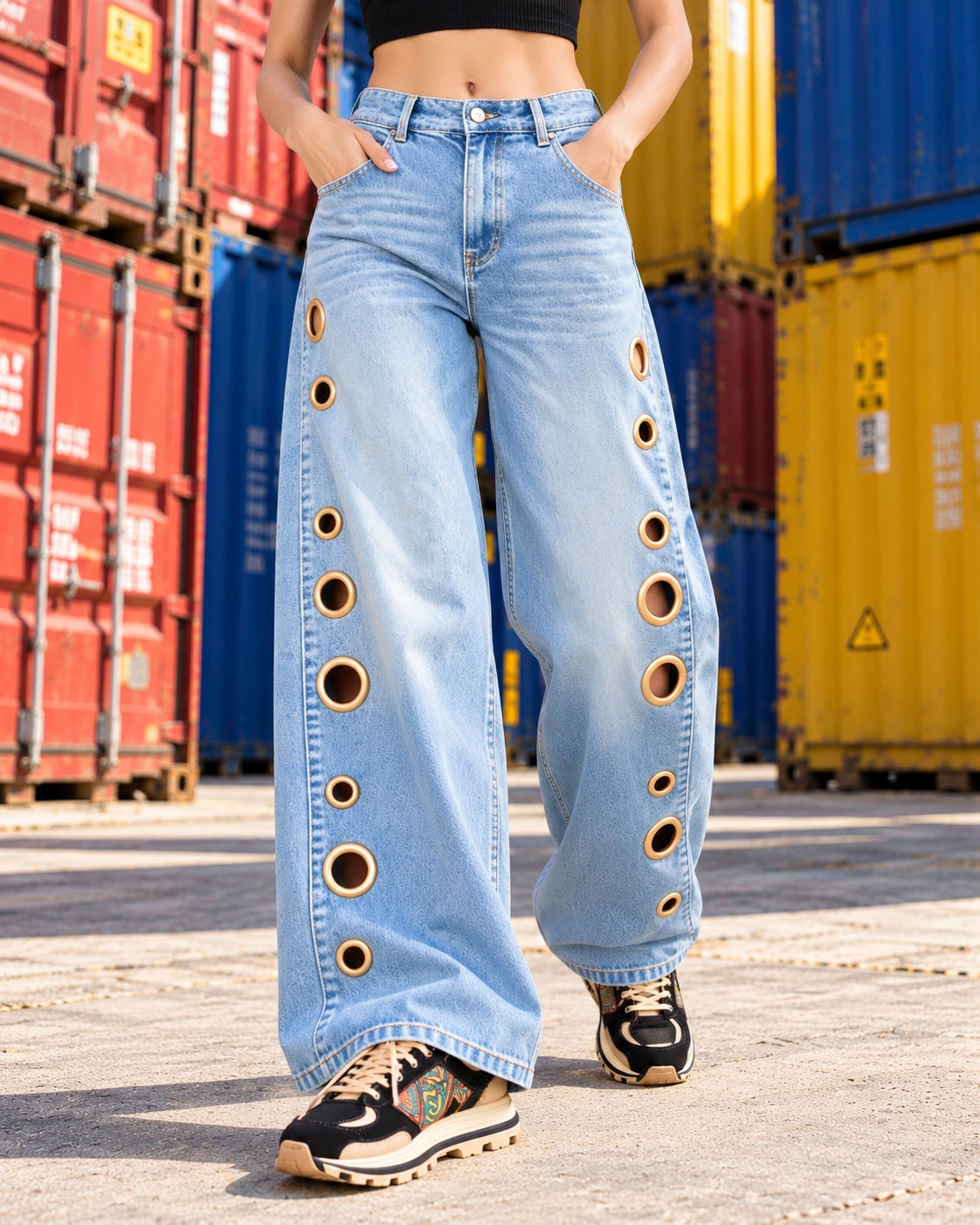 Women Straight Pants Jeans Long Length Tassels Trousers Stretch Mid Waist Washed Streetwear Denims Vintage Distressed Natalia Home Fashion    Natalia Home Fashion