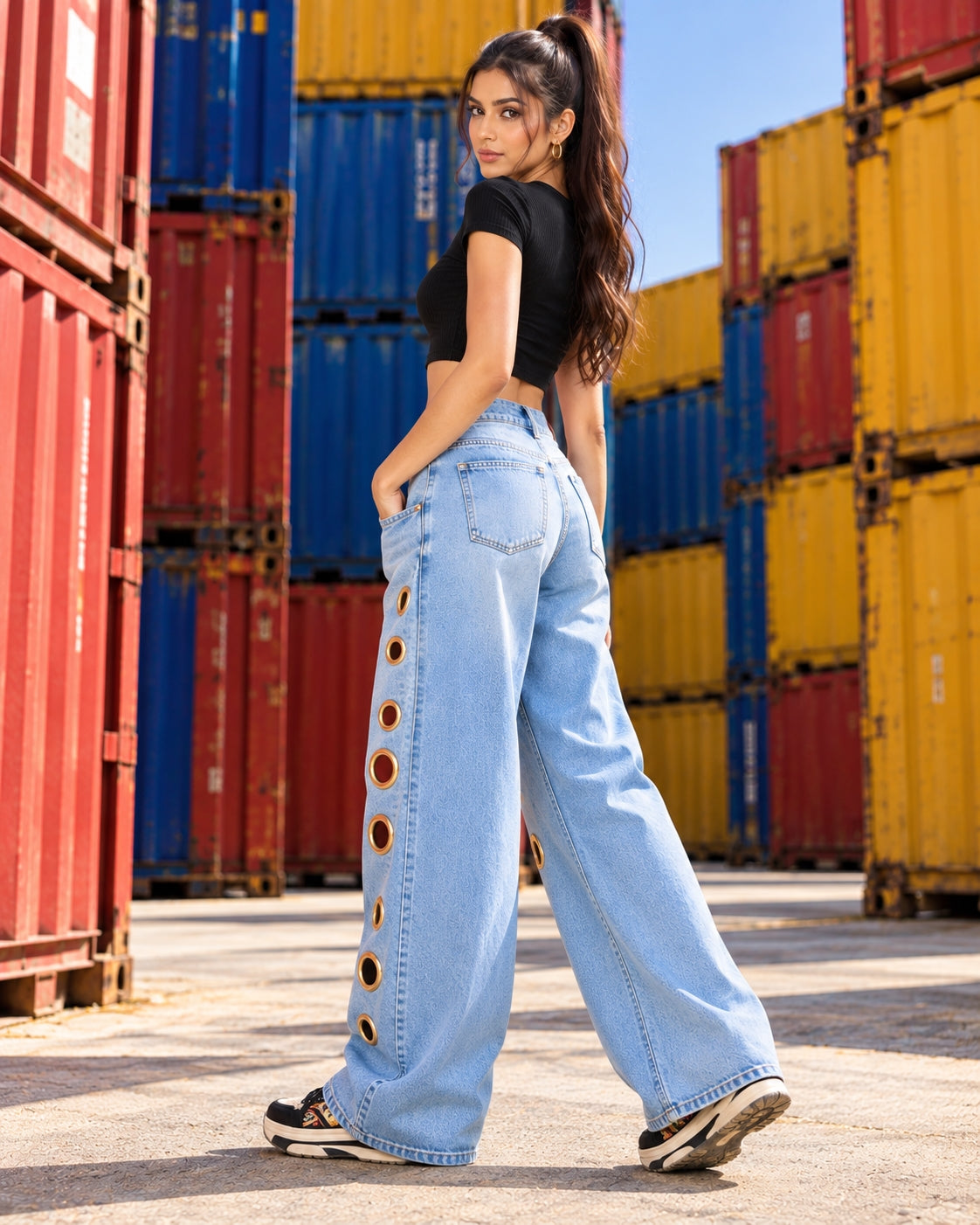 Women Straight Pants Jeans Long Length Tassels Trousers Stretch Mid Waist Washed Streetwear Denims Vintage Distressed Natalia Home Fashion    Natalia Home Fashion