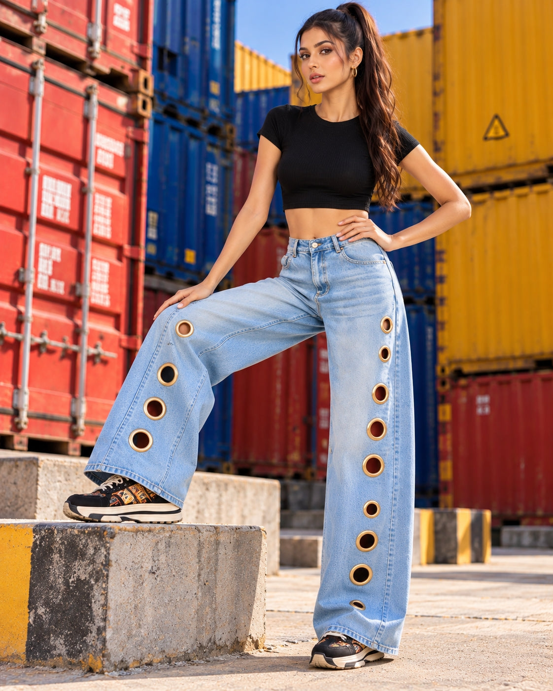 Women Straight Pants Jeans Long Length Tassels Trousers Stretch Mid Waist Washed Streetwear Denims Vintage Distressed Natalia Home Fashion    Natalia Home Fashion