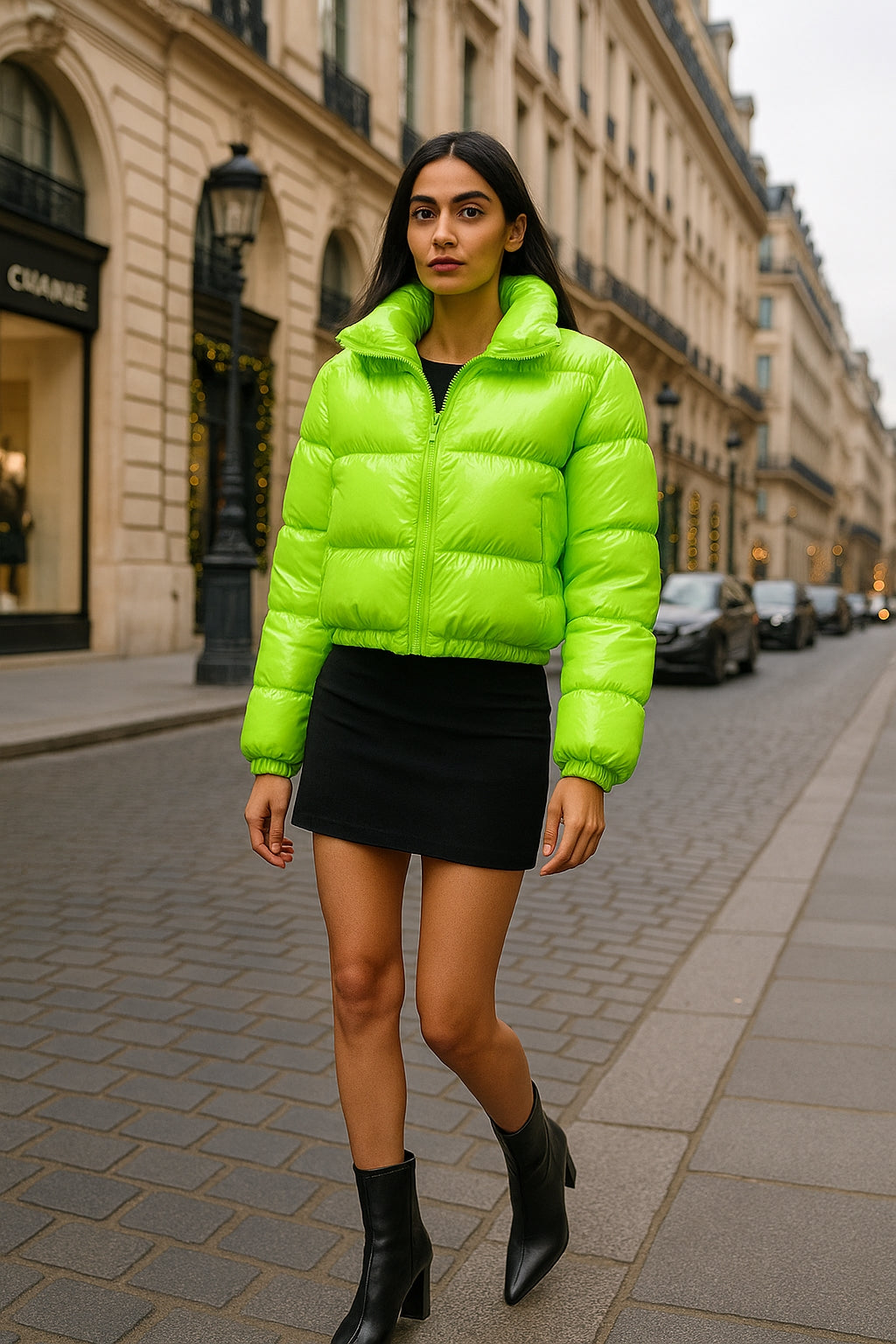 Winter Jacket Women Oversized Puffy Shiny Bubble Coat Solid Cotton Padded Coat Warm Waterproof Parka Female Outerwear - Natalia Home Fashion