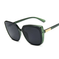 Luxury Brand Designer Cat Eye Sunglasses Woman Vintage Black Mirror Sun Glasses For Fashion Big Frame Cool Sexy Female Natalia Home Fashion    Natalia Home Fashion