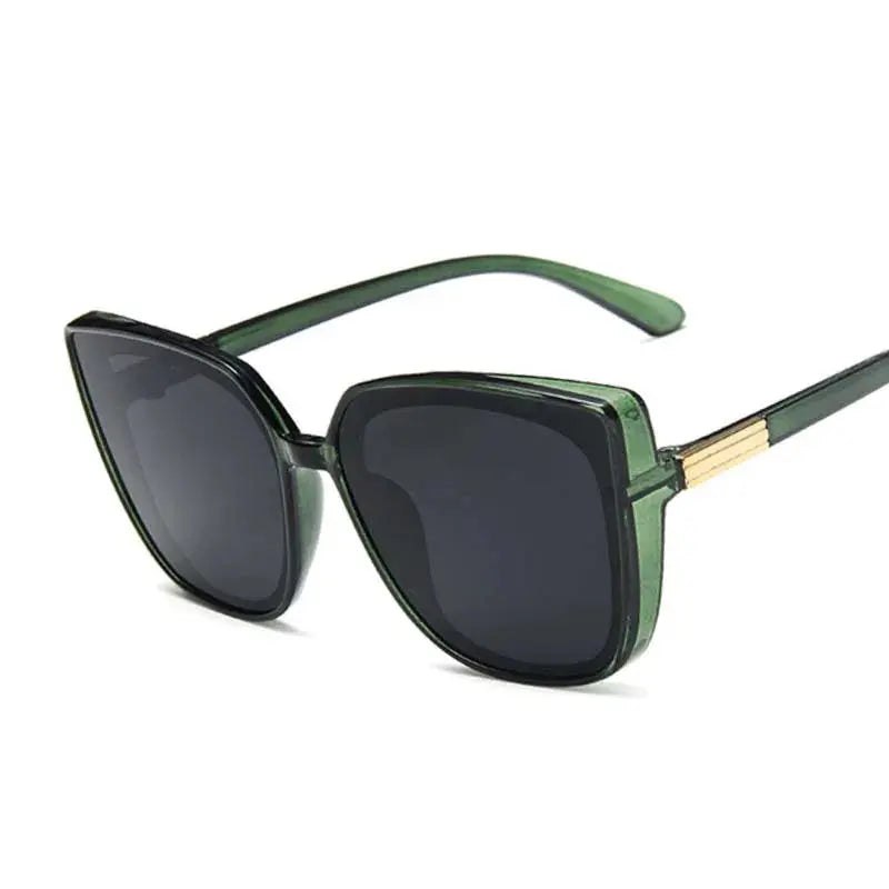 Luxury Brand Designer Cat Eye Sunglasses Woman Vintage Black Mirror Sun Glasses For Fashion Big Frame Cool Sexy Female Natalia Home Fashion    Natalia Home Fashion