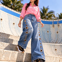 Women Straight Pants Jeans Long Length Tassels Trousers Stretch Mid Waist Washed Streetwear Denims Vintage Distressed Natalia Home Fashion    Natalia Home Fashion