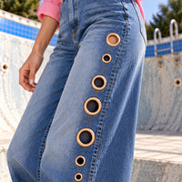 Women Straight Pants Jeans Long Length Tassels Trousers Stretch Mid Waist Washed Streetwear Denims Vintage Distressed Natalia Home Fashion    Natalia Home Fashion