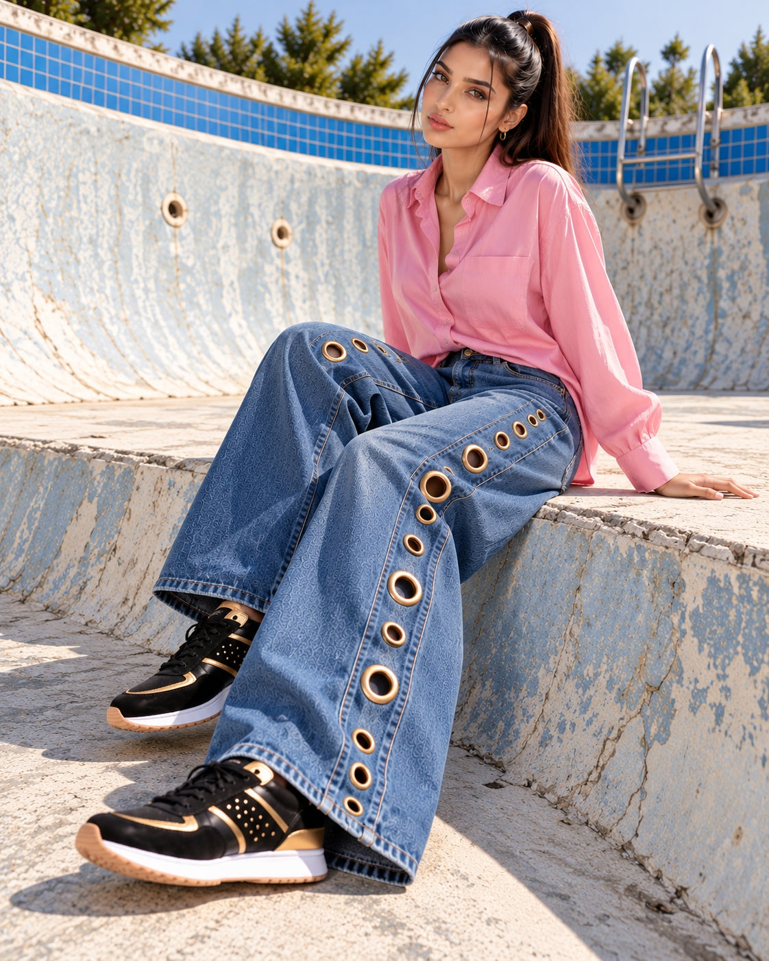 Women Straight Pants Jeans Long Length Tassels Trousers Stretch Mid Waist Washed Streetwear Denims Vintage Distressed Natalia Home Fashion    Natalia Home Fashion