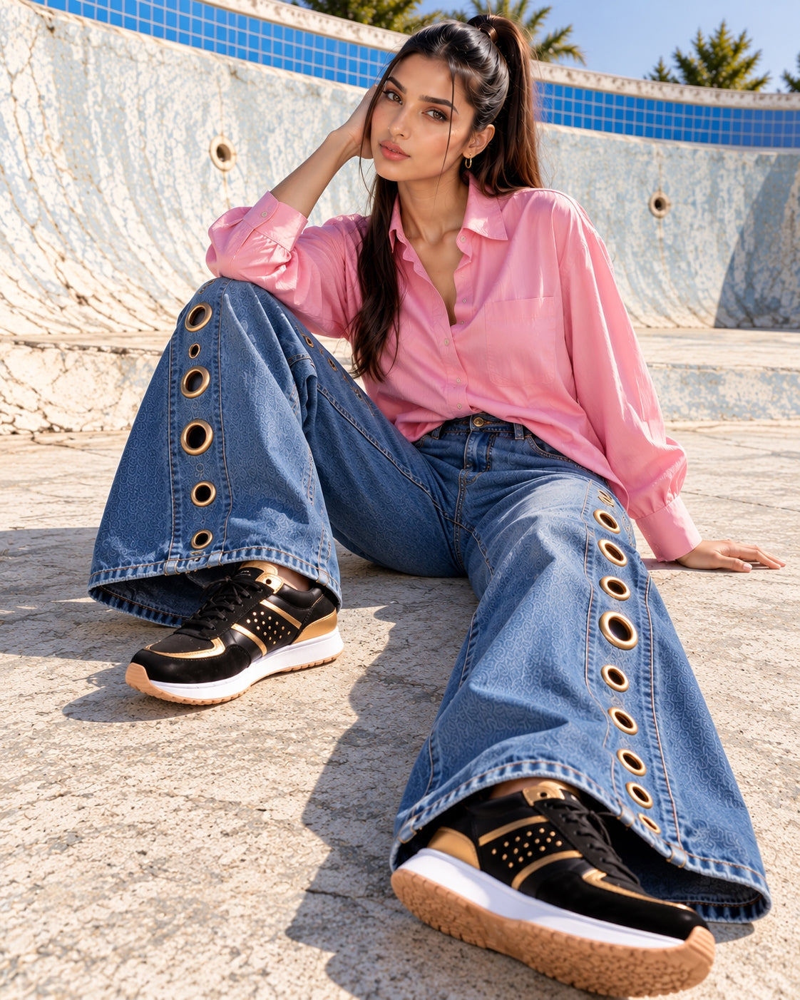 Women Straight Pants Jeans Long Length Tassels Trousers Stretch Mid Waist Washed Streetwear Denims Vintage Distressed Natalia Home Fashion    Natalia Home Fashion