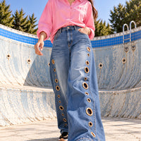 Women Straight Pants Jeans Long Length Tassels Trousers Stretch Mid Waist Washed Streetwear Denims Vintage Distressed Natalia Home Fashion    Natalia Home Fashion