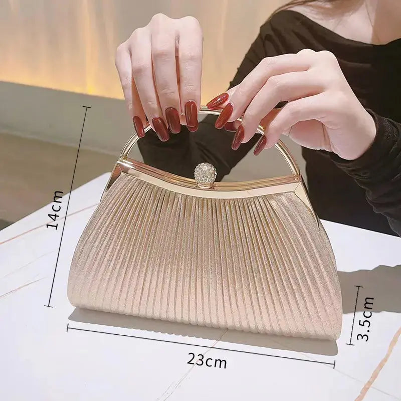 New Rhinestone Handbag Purse Silver Clutch Purses For Women,Evening Shoulder Diamond Purse Bling Crystal Bag My Store