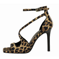 Sexy high heels Women Suede Women Pumps Square head Peep Toe High heeled sandals Buckle hollow out Lady Heels