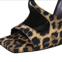 Sexy high heels Women Suede Women Pumps Square head Peep Toe High heeled sandals Buckle hollow out Lady Heels