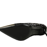 Luxury high heels Sequin mesh Women Pumps Metal pointed tip Women heels 9.5 CM Stiletto Fashion banquet shoes Sexy party shoes