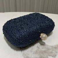 Women Rhinestone Purse Women's Round Box Shaped Evening Bags Elegant Formal Party Stylish Ladies Handbag Silver Clutch