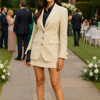 Fashion Women’s Casual Elegant Trendy Solid Color Single-breasted Long Sleeve Suit Blazers Female Clothes Coats Tops - Natalia Home Fashion