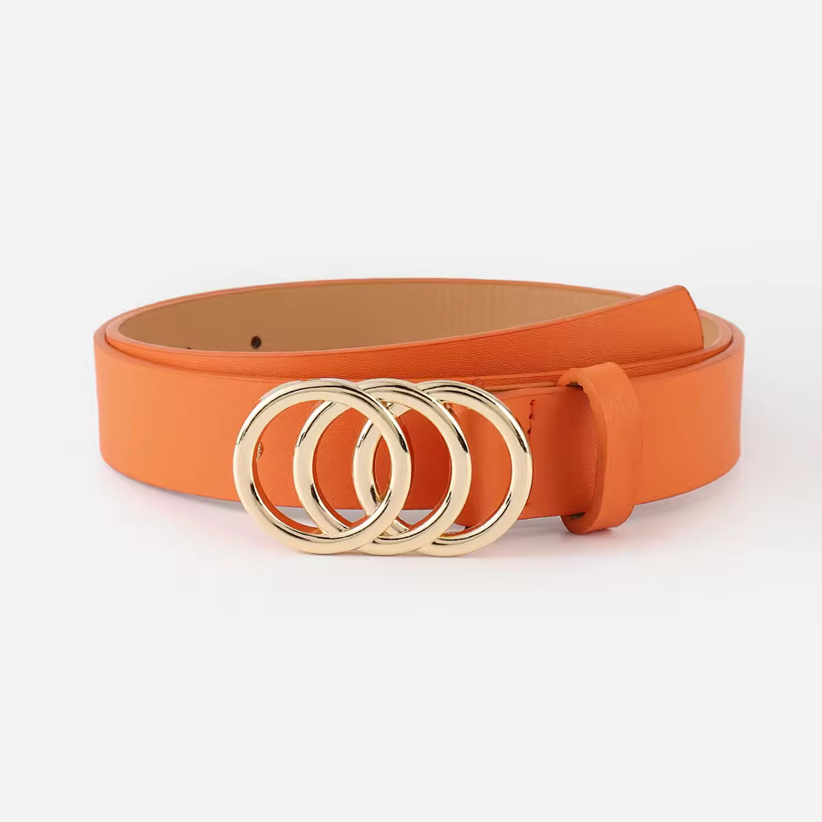 Waist Decoration Fashion Versatile Leather Stylish Belt Casual Luxury Design Slide Buckle Belt Simple Waistband For Women Girl
