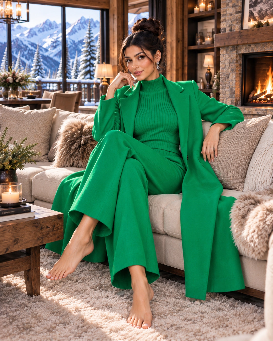 3 Piece Women Cardigan Fashion Knitted Pant Set Ladies Sweater Suit Vintage Fashion Ladies Natalia Home Fashion    Natalia Home Fashion