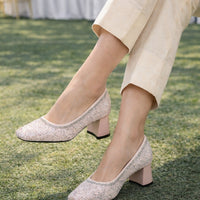 Fashion String Bead Pumps Women Elegant Ladies Party Shoes