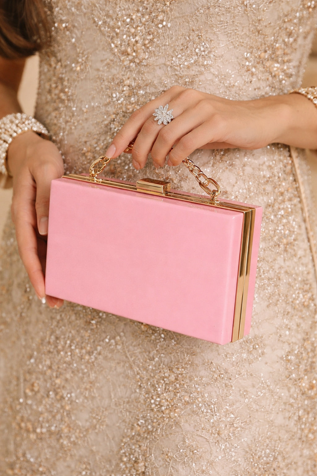 Acrylic Transparent Women Clutch Bag Chain Luxury Brand Women Evening Bags Handbag Chain Shoulder Bag