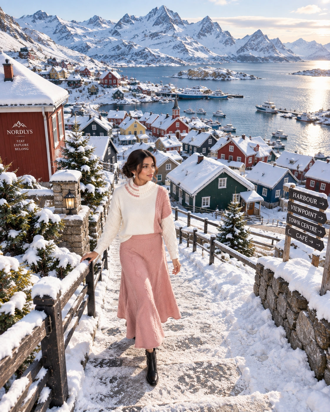 Women's Cable Knit Two Piece Set: High Neck Long Sleeve Sweater & A-Line Midi Skirt, Casual Elegant Pullover Outfit Natalia Home Fashion    Natalia Home Fashion