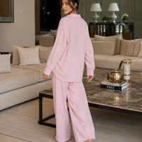 Cotton and Linen Shirt Suit High Waist Loose Trousers Elegant Women Sets Two Piece Set for Women Natalia Home Fashion    Natalia Home Fashion