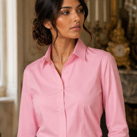 Women Blouses Shirts Lady Casual Long Sleeve Turn-down Collar Solid Color Blouse Tops Natalia Home Fashion    Natalia Home Fashion